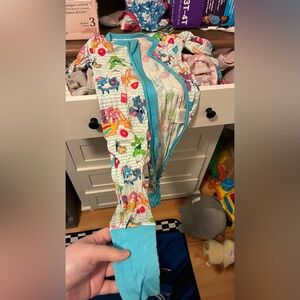 Colorful Kids' Zip-Up Pajamas